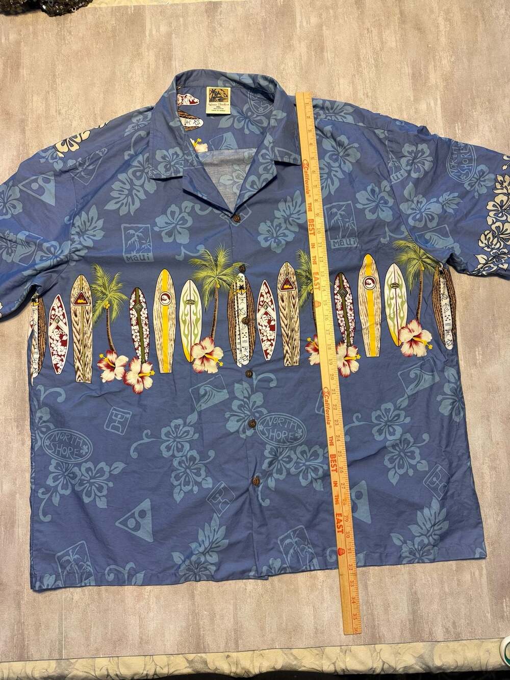 Winnie‎ Fashion Surfboard Maui North Shore Hawaiian Shirt 4XL